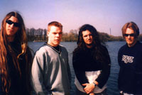 HATE SQUAD-Bandphoto 1998: Burkhard Schmitt, Helge Dolgener, Michael Gerstlauer, Bauke de Groot