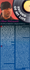 ''Record Of My Life'': Oliver Holzwarth
