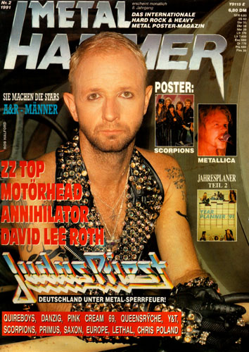 METAL HAMMER 02/91-Cover