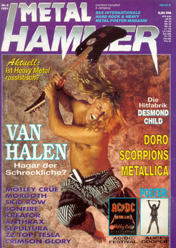 METAL HAMMER 08/91-Cover